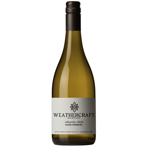 Weathercraft Barrel Fermented Albariño wine bottle on a transparent background