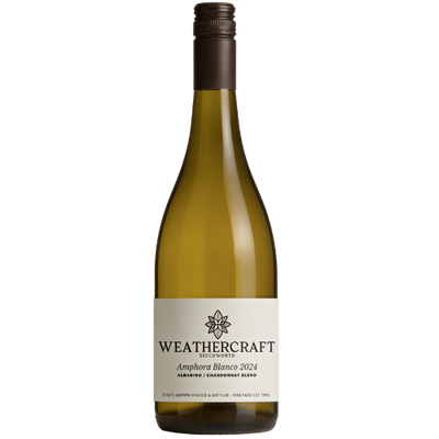 Weathercraft 2024 Amphora Blanco white wine bottle on a transparent background